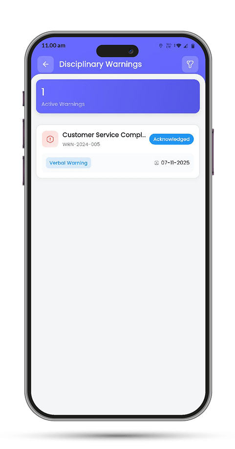 Disciplinary Warning mck